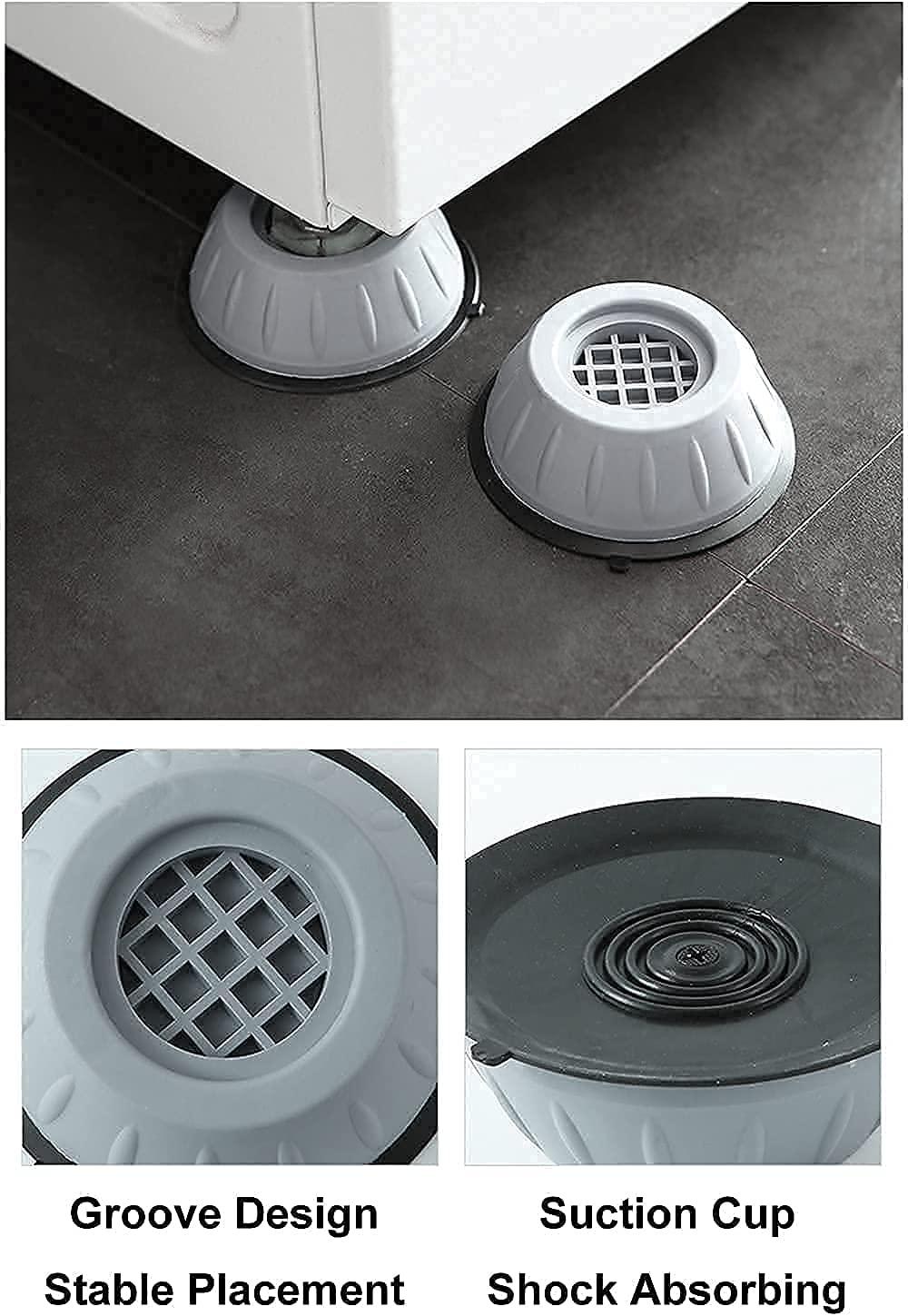 Premium Anti-Vibration Washing Machine Pads - 4 Pcs Shockproof Feet for Washer, Dryer & Furniture🔥BUY 1 GET 1 FREE🔥