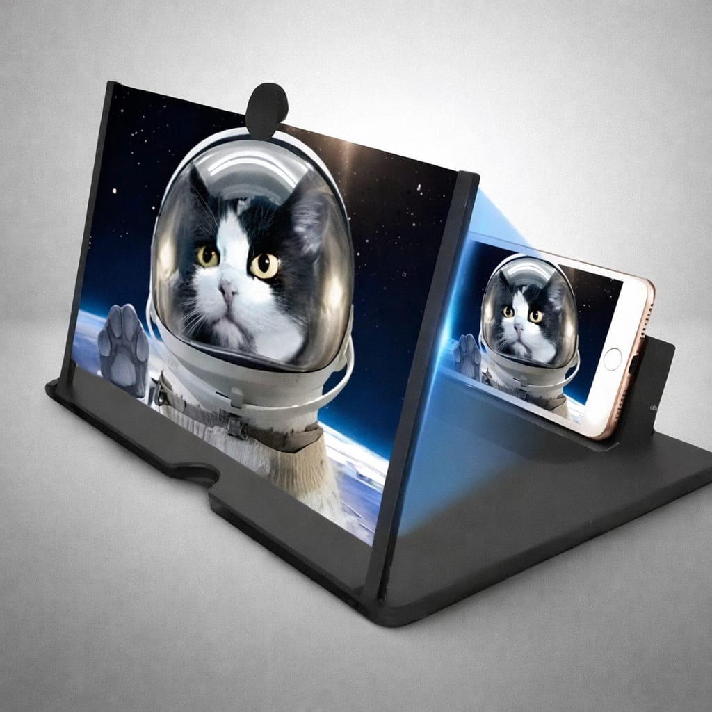 Portable 12X View F3 Screen Expander 3D Magnifier for Mobiles and Watching Movies Screen Expanders & Magnifiers