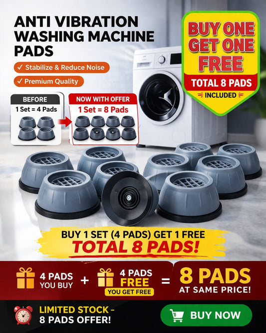 Premium Anti-Vibration Washing Machine Pads - 4 Pcs Shockproof Feet for Washer, Dryer & Furniture🔥BUY 1 GET 1 FREE🔥