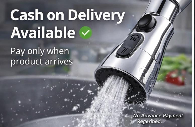 🚿 360° Rotating Stainless Steel Tap Nozzle – Water-Saving Kitchen Upgrade