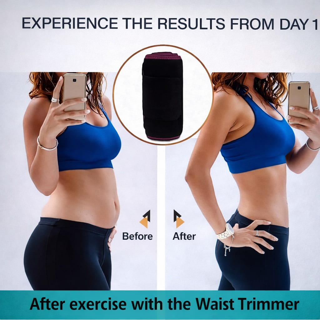 Loose Belly Fat Faster Adjustable Premium Waist Trimmer Belt