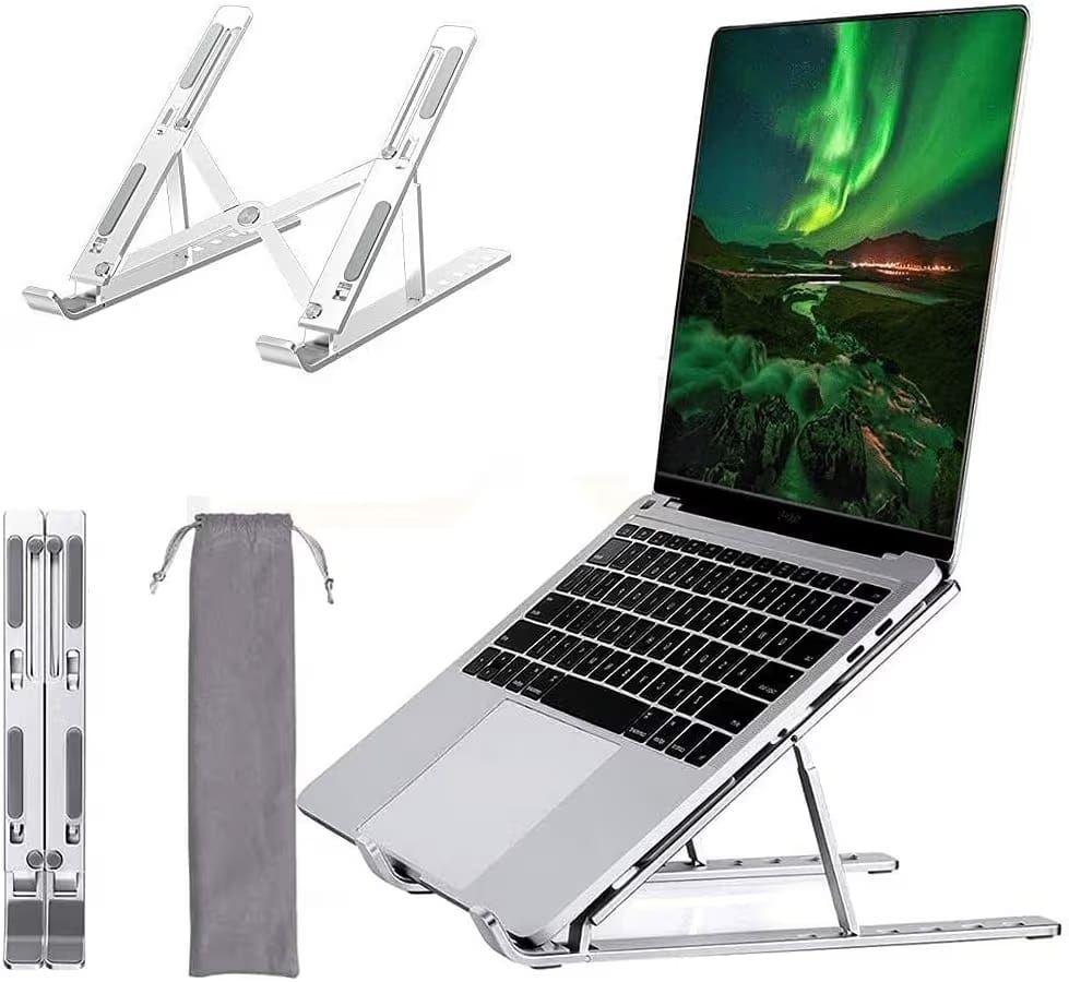 💻✨ FlexLift Pro Laptop Stand – Adjustable & Foldable Aluminum Stand