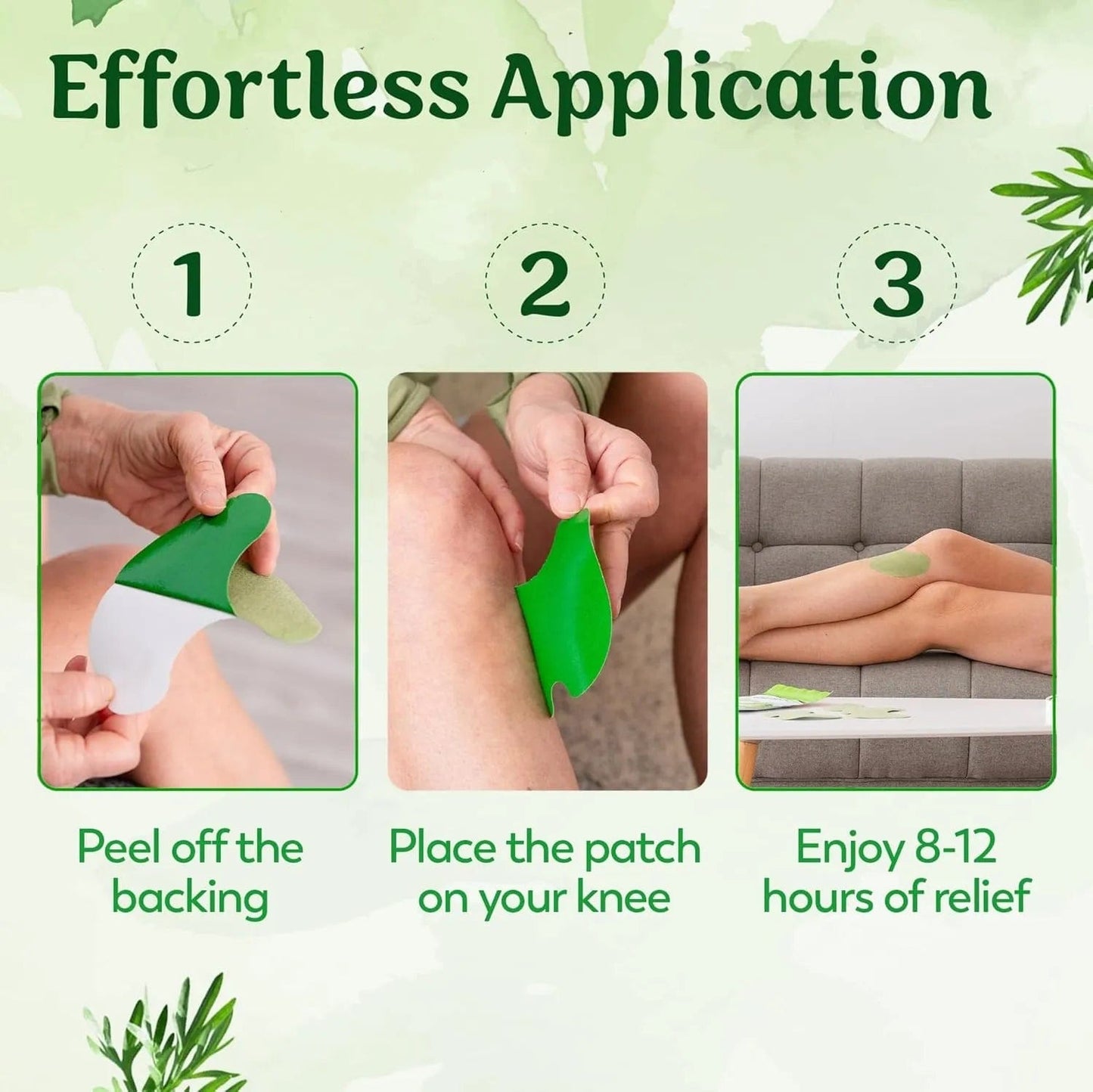 🌿 Herbal Knee Pain Relief Patch 🦵 | Fast Soothing Comfort ✨Pack of 20